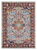 Modern Carpet - 63" x 86" x 0.4" Multi Olefin Area Rug
