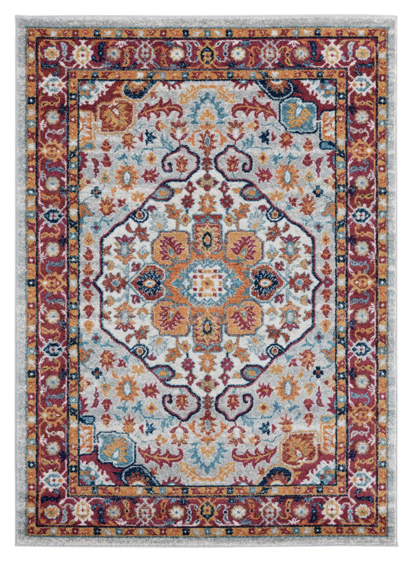 Large Area Rugs - 94" x 126" x 0.4" Multi Olefin Oversize Rug