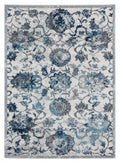 Long Runner Rugs - 31" x 86" x 0.4" Grey Olefin Runner Rug