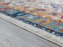 Natural Fiber Rugs - 63" x 86" x 0.4" Blue Olefin Area Rug