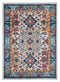 Blue Rug Living Room - 118" x 158" x 0.43" Blue Olefin Oversize Rug