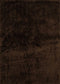 Modern Carpet - 63 x 86" x 2.7" Chocolate Olefin/Polypropylene Polyester Area Rug