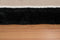 Black Rug - 31" x 37" x 2.7" Black Polyester Mat Rug