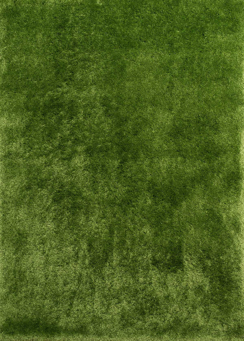 Green Area Rugs - 31" x 37" x 2.7" Green Polyester Mat Rug