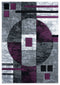 Accent Rugs - 22" x 32" x 0.5" Plum Olefin/Polypropylene Accent Rug
