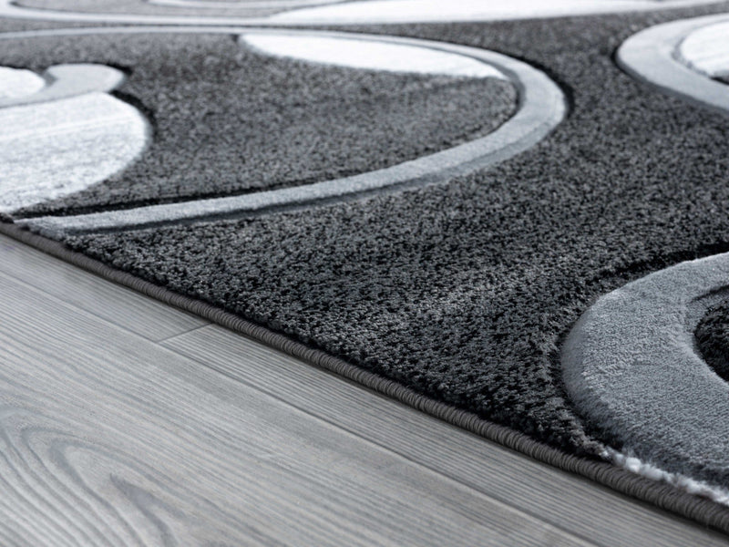 Vintage Rugs - 94" x 126" x 0.53" Grey Olefin/Polypropylene Area Rug