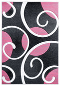Stair Rug Runner - 31" x 88" x 0.53" Pink Olefin/Polypropylene Runner Rug