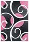 Stair Rug Runner - 31" x 88" x 0.53" Pink Olefin/Polypropylene Runner Rug