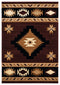 Stair Rug Runner - 31" x 88" x 0.53" Brown Olefin/Polypropylene Runner Rug