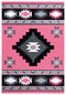 Pink Area Rug - 22" x 32" x 0.53" Pink Olefin/Polypropylene Accent Rug