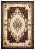 Carpet Warehouse - 22" x 32" x 0.53" Chocolate Olefin/Polypropylene Accent Rug