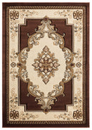 Carpet Warehouse - 22" x 32" x 0.53" Chocolate Olefin/Polypropylene Accent Rug