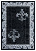 Christmas Rugs - 94" x 126" x 0.53" Grey Olefin/Polypropylene Area Rug