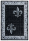 Christmas Rugs - 94" x 126" x 0.53" Grey Olefin/Polypropylene Area Rug