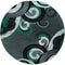 Round Area Rugs - 94" x 94" x 0.53" Turquoise Olefin/Polypropylene Round Rug