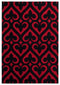 Red Rug - 22" x 32" x 0.53" Red Olefin/Polypropylene Accent Rug