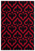 Red Rug - 94" x 126" x 0.53" Red Olefin/Polypropylene Area Rug