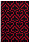 Red Rug - 94" x 126" x 0.53" Red Olefin/Polypropylene Area Rug