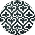 Christmas Rugs - 94" x 94" x 0.53" Grey Olefin/Polypropylene Round Rug