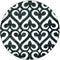 Christmas Rugs - 94" x 94" x 0.53" Grey Olefin/Polypropylene Round Rug