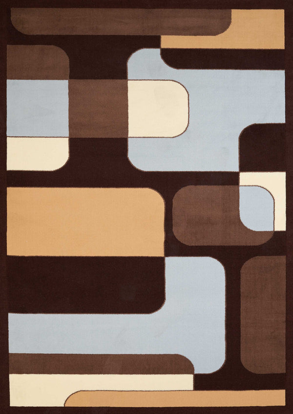 Blue Rug - 22" x 36" x 0.4" Blue Olefin Accent Rug