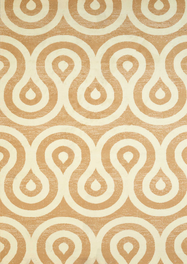 Carpets and Rugs - 63" x 86" x 0.4" Beige Olefin Area Rug