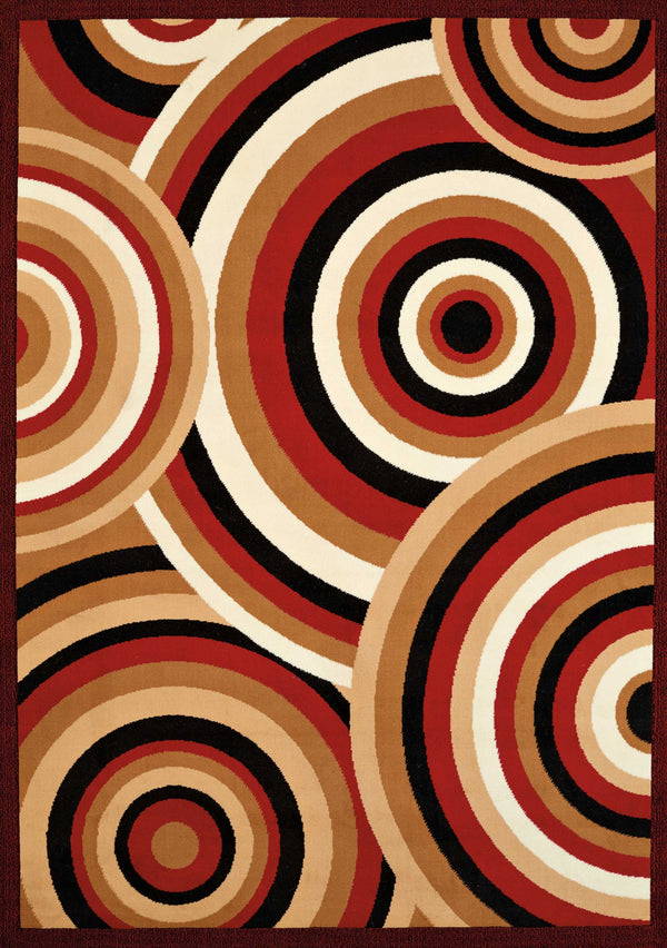 Red Rug - 22" x 36" x 0.4" Red Olefin Accent Rug