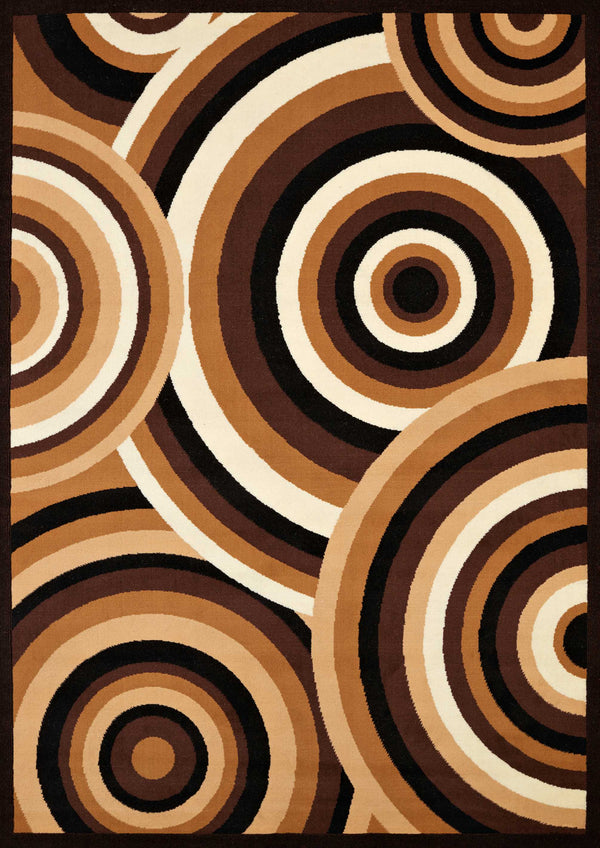 Brown Area Rugs - 22" x 36" x 0.4" Brown Olefin Accent Rug