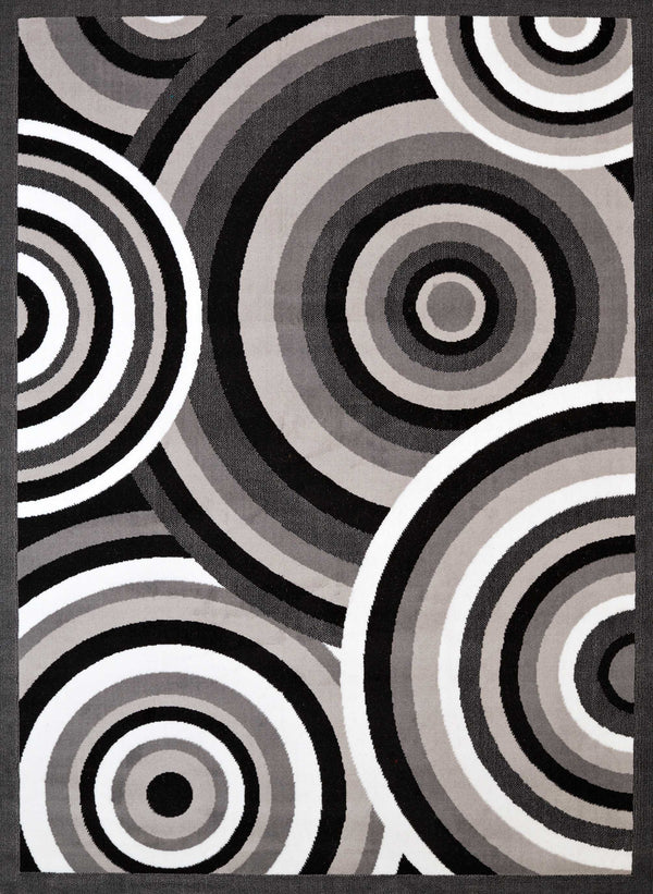 Christmas Rugs - 22" x 36" x 0.4" Grey Olefin Accent Rug