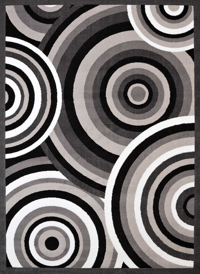 Cheap Runner Rugs - 33" x 86" x 0.4" Grey Olefin Runner Rug