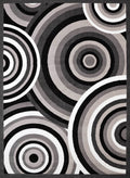 Christmas Rugs - 94" x 126" x 0.4" Grey Olefin Oversize Rug