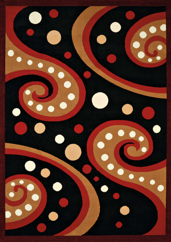 Red Rug - 22" x 36" x 0.4" Red Olefin Accent Rug