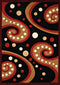 Red Rug - 22" x 36" x 0.4" Red Olefin Accent Rug