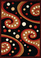 Red Rug - 63" x 86" x 0.4" Red Olefin Area Rug