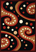 Red Rug - 94" x 126" x 0.4" Red Olefin Oversize Rug