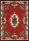 Red Rug - 22" x 36" x 0.4" Red Olefin Accent Rug