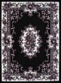 Cheap Runner Rugs - 33" x 86" x 0.4" Black Olefin Runner Rug