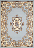 Cheap Runner Rugs - 33" x 86" x 0.4" Blue Olefin Runner Rug