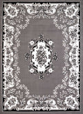 Floor Rugs - 94" x 126" x 0.4" Grey Olefin Oversize Rug