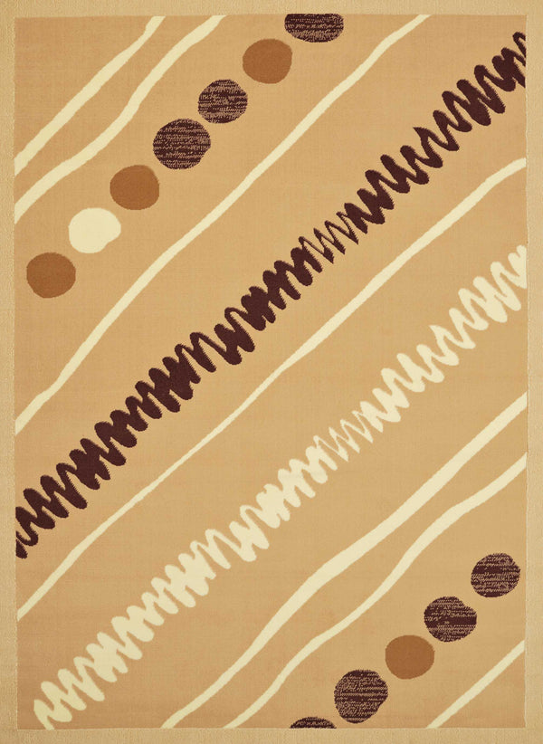 Cheap Runner Rugs - 33" x 86" x 0.4" Beige Olefin Runner Rug