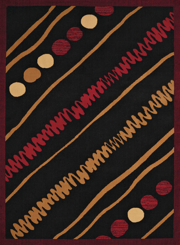 Red Rug - 22" x 36" x 0.4" Red Olefin Accent Rug