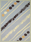 Blue Rug - 94" x 126" x 0.4" Blue Olefin Oversize Rug