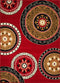 Cheap Runner Rugs - 33" x 86" x 0.4" Red Olefin Runner Rug