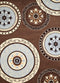 Brown Area Rugs - 94" x 126" x 0.4" Brown Olefin Oversize Rug
