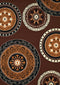 Brown Area Rugs - 94" x 126" x 0.4" Dark Brown Olefin Oversize Rug
