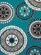 Cheap Runner Rugs - 33" x 86" x 0.4" Aqua Olefin Runner Rug