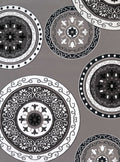 Cheap Runner Rugs - 33" x 86" x 0.4" Grey Olefin Runner Rug