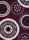 Cheap Runner Rugs - 33" x 86" x 0.4" Plum Olefin Runner Rug