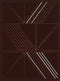 Brown Area Rugs - 22" x 36" x 0.4" Dark Brown Olefin Accent Rug