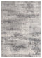 Floor Rugs - 150" x 180" x 0.36" Grey Polyester/Olefin Oversize Rug